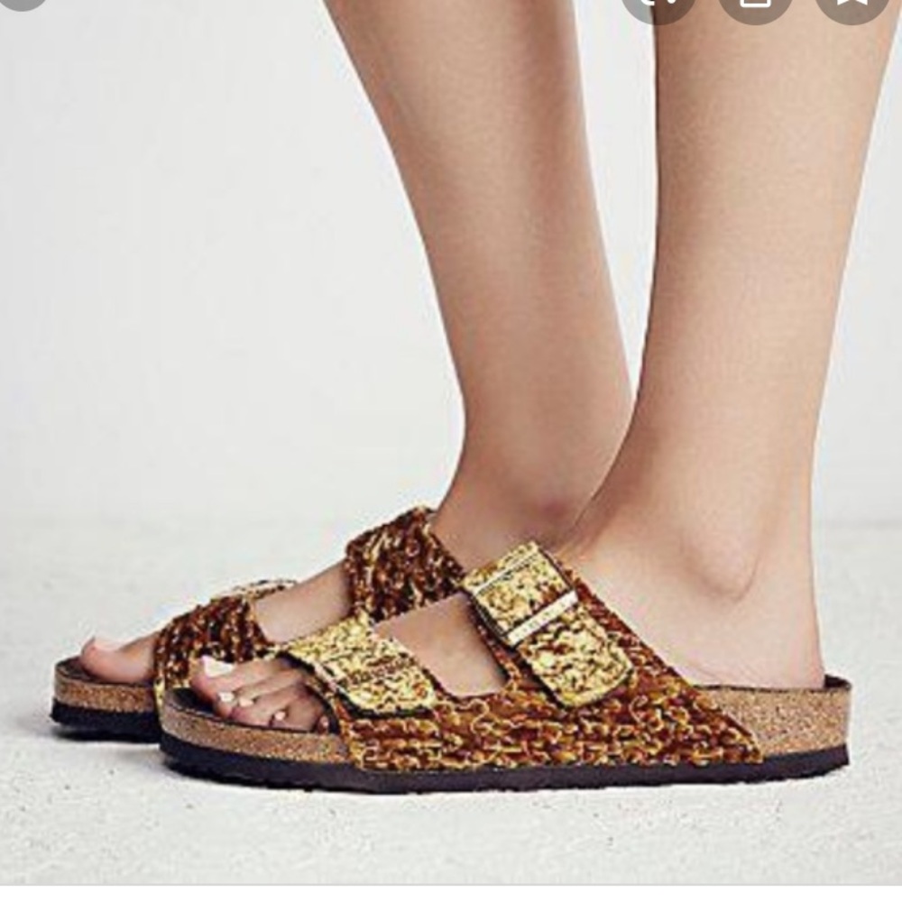 Birkenstock Arizona Parisian Gold Soft Footbed